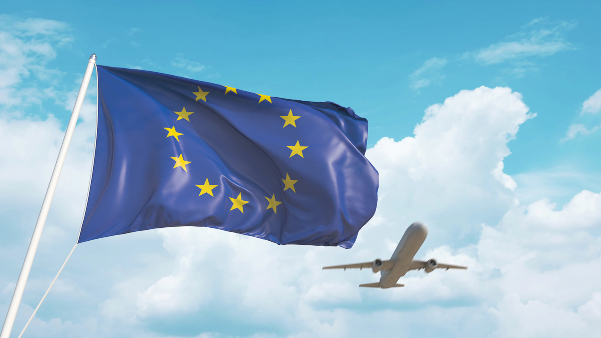 圖為歐盟旗幟。（Shutterstock）