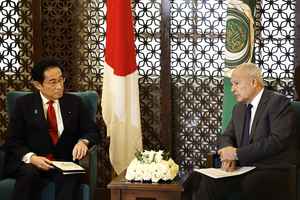日本首相訪問埃及 關注俄烏戰爭情勢（多圖）