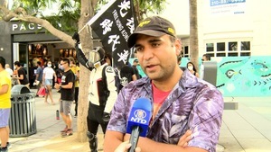 洛杉磯伊朗裔遊客：聲援香港 防止中共擴張