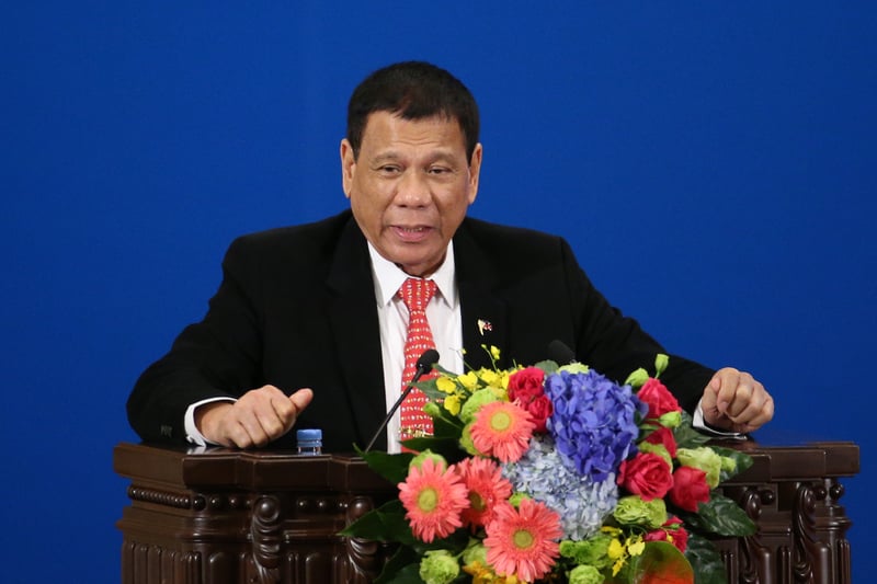 菲律賓總統杜特爾特最近訪華，稱要與美國「分道揚鑣」。(Wu Hong-Pool/Getty Images)