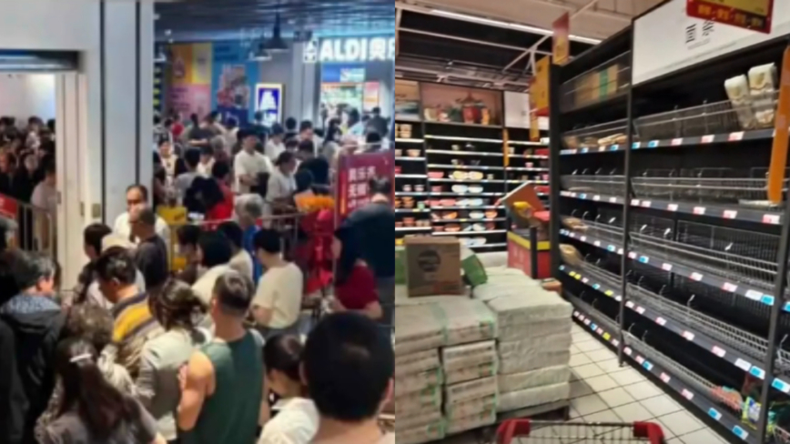 中國五一 「窮鬼超市」奧樂齊火爆