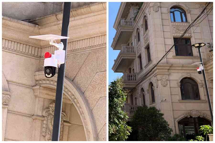 福建公民肖春出獄 家門前被安裝攝影機