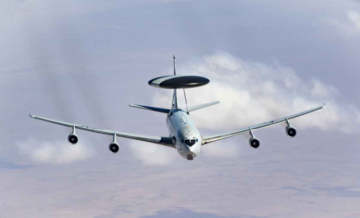 美國空軍的E3「哨兵」預警機。（U.S. Air Force photo/Staff Sgt. Clayton Cupit）
