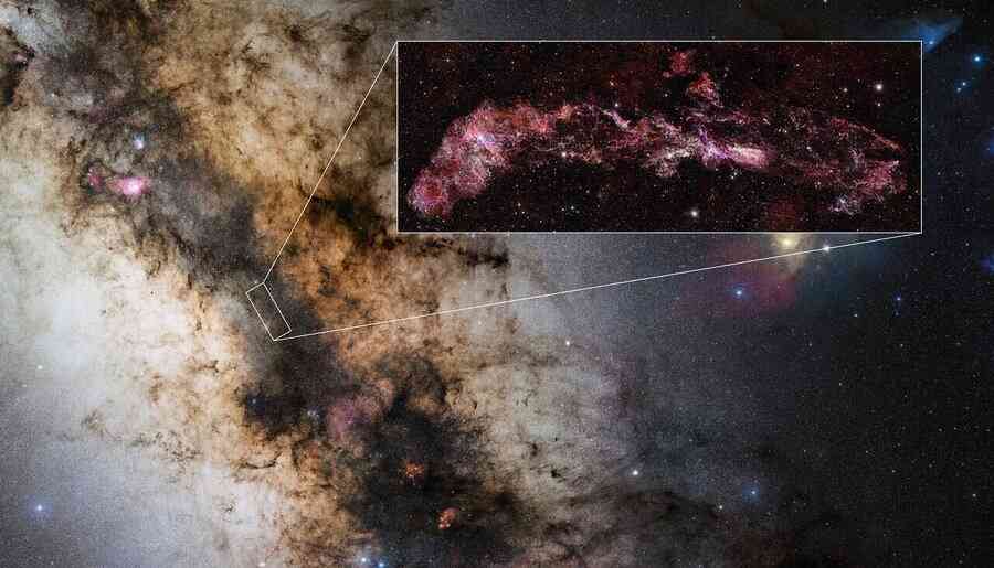 科學家拍到銀河系中心氣體結構 橫跨650光年