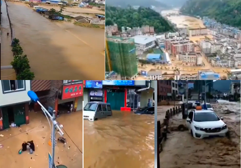 【現場影片】廣西百色降暴雨 那坡縣遭遇洪災