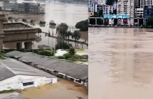 長江嘉陵江洪水過境 重慶遇今年最大洪水