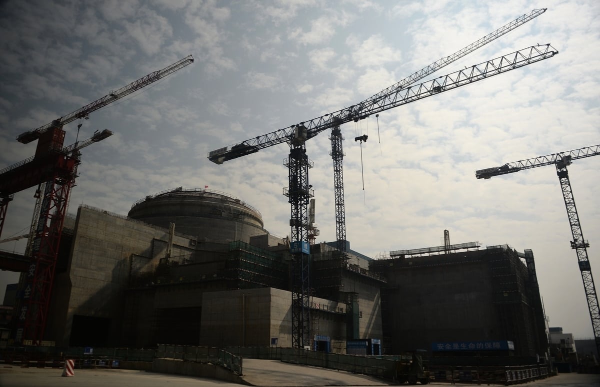 中法合建的台山核電廠。（PETER PARKS/AFP/Getty Images）