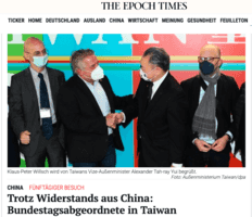 德國會議員代表團訪台 希望與台灣加強合作