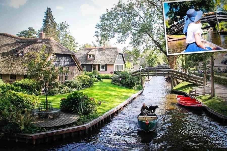 【圖輯】中世紀童話般的荷蘭小鎮 溪流取代道路