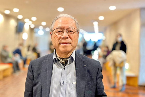 擁有近160年歷史的福島開運造酒廠社長高田宗彥(Takada Munehiko)觀看了神韻世界藝術團2023年1月22日在宇都宮栃木縣綜合文化中心(Tochigi Prefecture Cultural Center)的第二場演出。(牛彬/大紀元)