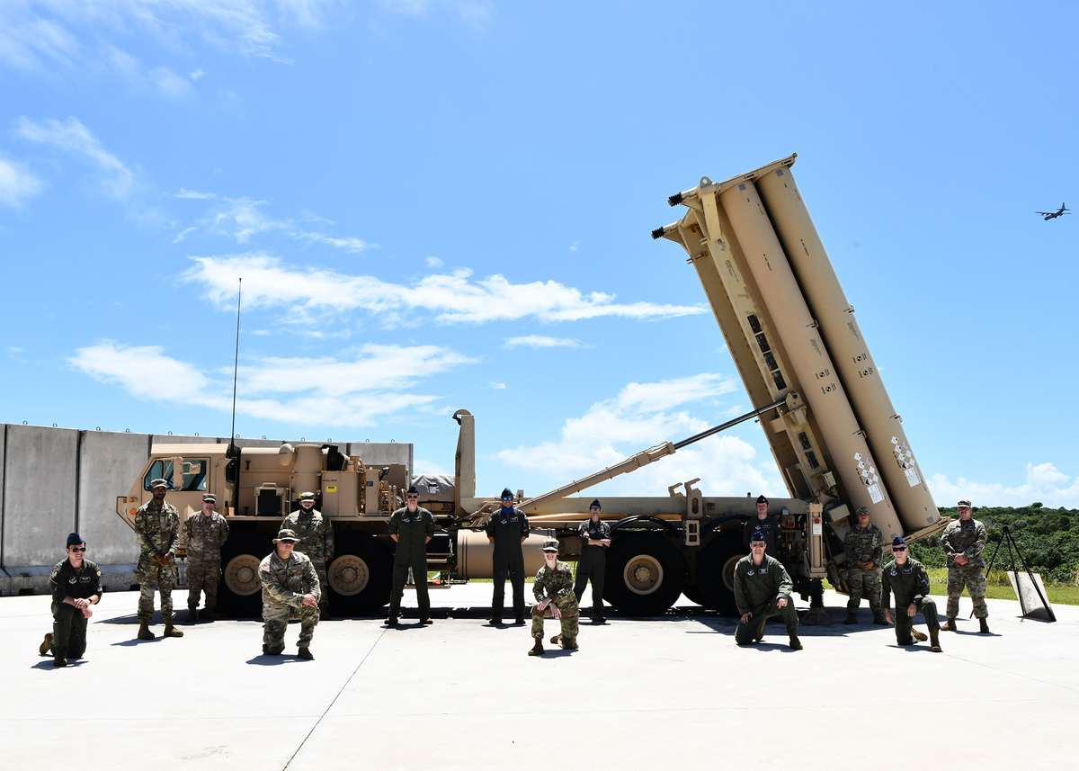 5月12日，美軍部署在關島安德森空軍基地的薩德反彈道導彈防禦系統（THAAD anti-ballistic missile defense system）。（美國印太司令部）