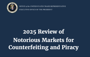 美國公布2025假冒盜版惡名榜 淘寶百度上榜