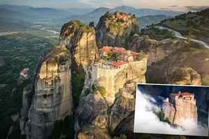 700年前僧侶在懸崖陡壁上建造的雄偉寺廟
