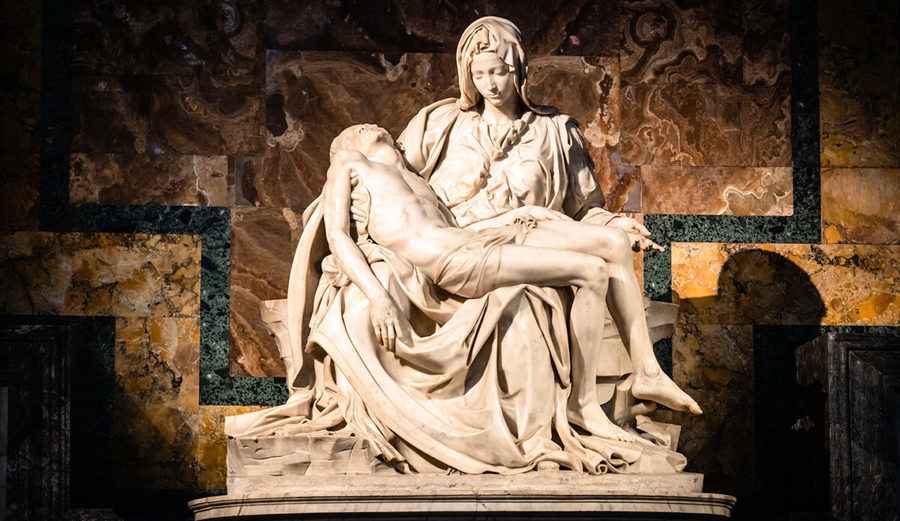 傳遞希望：米高安哲羅的雕刻作品《聖殤》