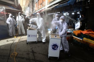南韓首爾爆集體感染中共肺炎 一辦公樓64人確診