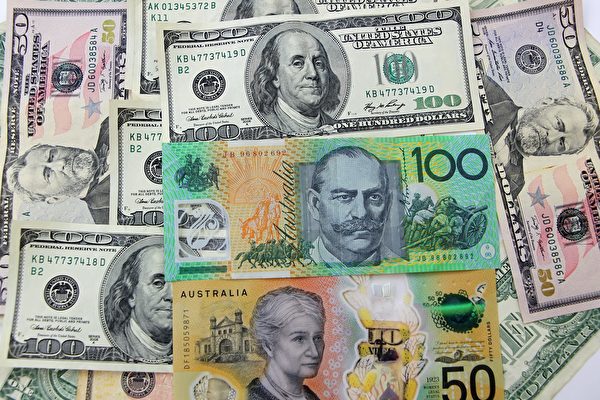 澳元/美元價格（AUD/USD）在澳東時間6月26日亞洲交易時段維持在0.6850美元至0.69美元之間。（陳明/大紀元）