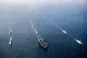 美日韓舉行「自由之刃」聯合海空軍演