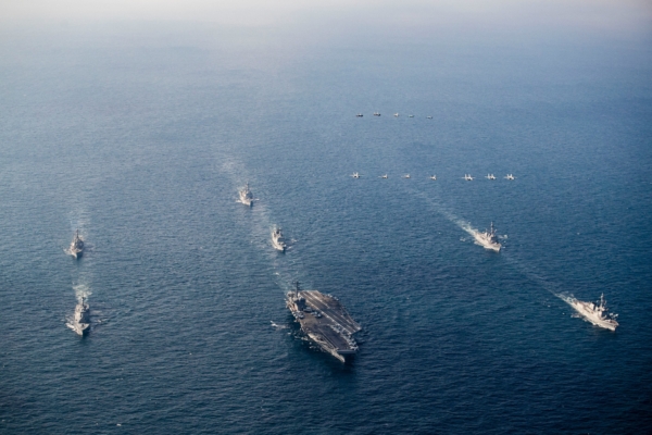 美日韓舉行「自由之刃」聯合海空軍演