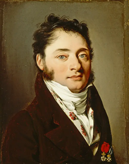 路易-利奧波德‧布瓦伊的作品《紳士肖像》(Portrait of a Gentleman),約1800年創作。油彩、畫布;22.6×16.8cm。瑪麗蓮和卡爾文‧格羅斯(Marilyn B. and Calvin B. Gross)贈;洛杉磯郡立美術館(Los Angeles County Museum of Art)。(公有領域)