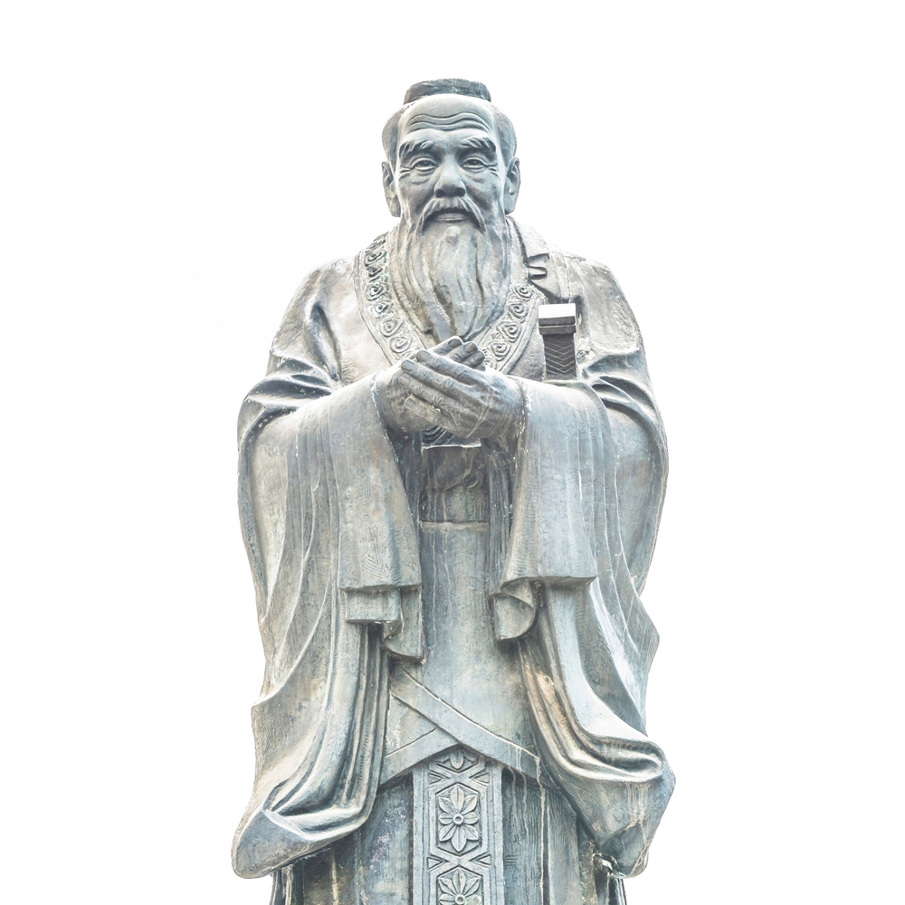 孔子，中國古代哲學家、教育家，及儒家創始人。（aphotostory/Shutterstock）