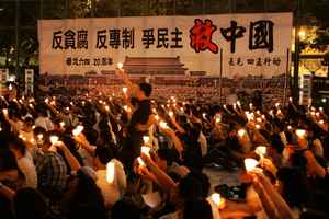 【圖輯】維園六四集會不再 珍貴歷史畫面回放