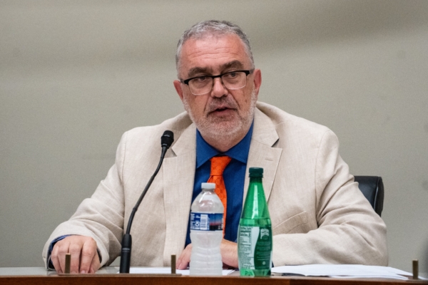 美國國會及行政當局中國委員會主任Piero Tozzi。 ( Madalina Vasiliu/英文大紀元)