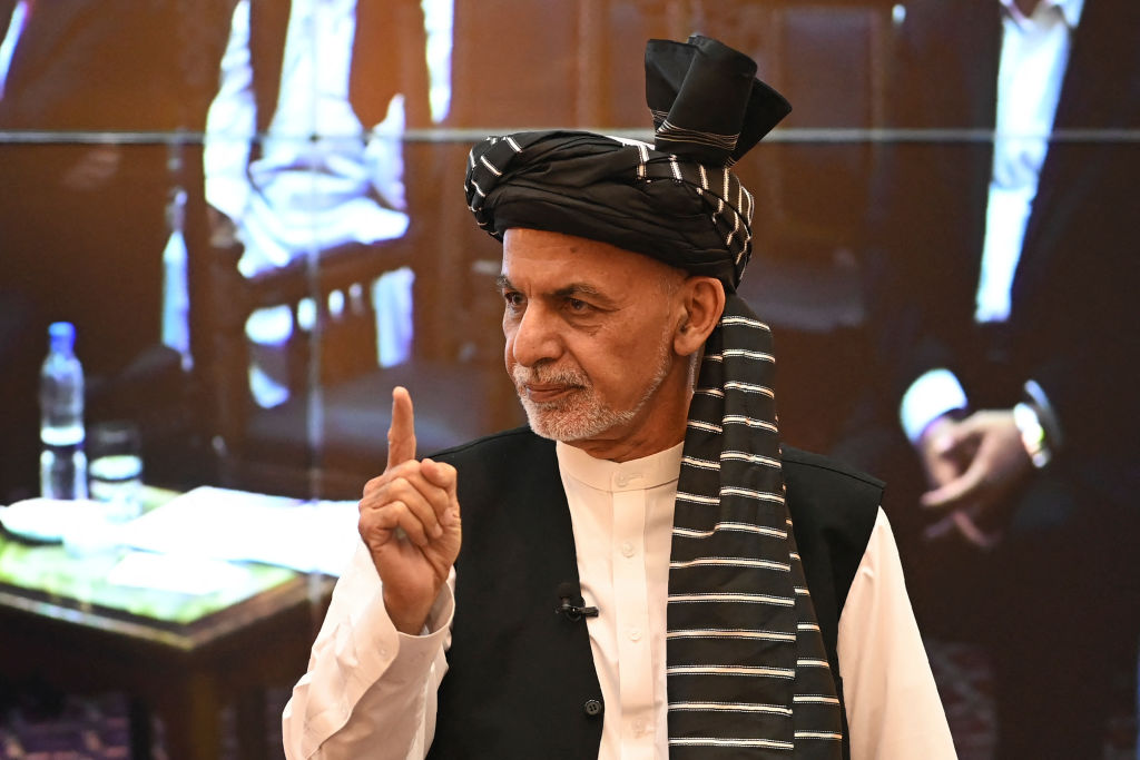 阿富汗總統阿什拉夫．加尼（Ashraf Ghani）資料照。（SAJJAD HUSSAIN/AFP via Getty Images）