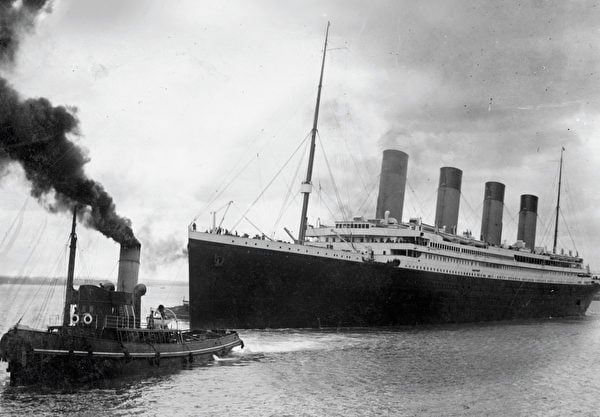 2012年4月4日，英國修咸頓市政府所提供的傳單。它顯示鐵達尼號於1912年4月10日離開該市，展開首次也是最後一次航程。（SOUTHAMPTON CITY COUNCIL/AFP）