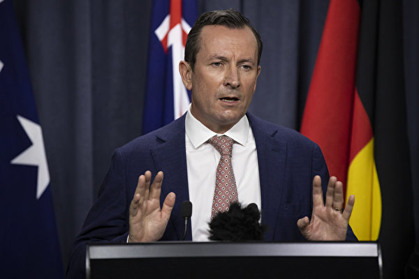 圖為（3月18日），西澳州長麥高恩（Mark McGowan）宣布了他的內閣成員任命名單。 （Matt Jelonek/Getty Images）