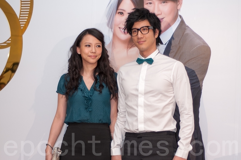 圖為王力宏（右）與李靚蕾夫婦2018年出席婚宴資料照。（王仁駿／大紀元）