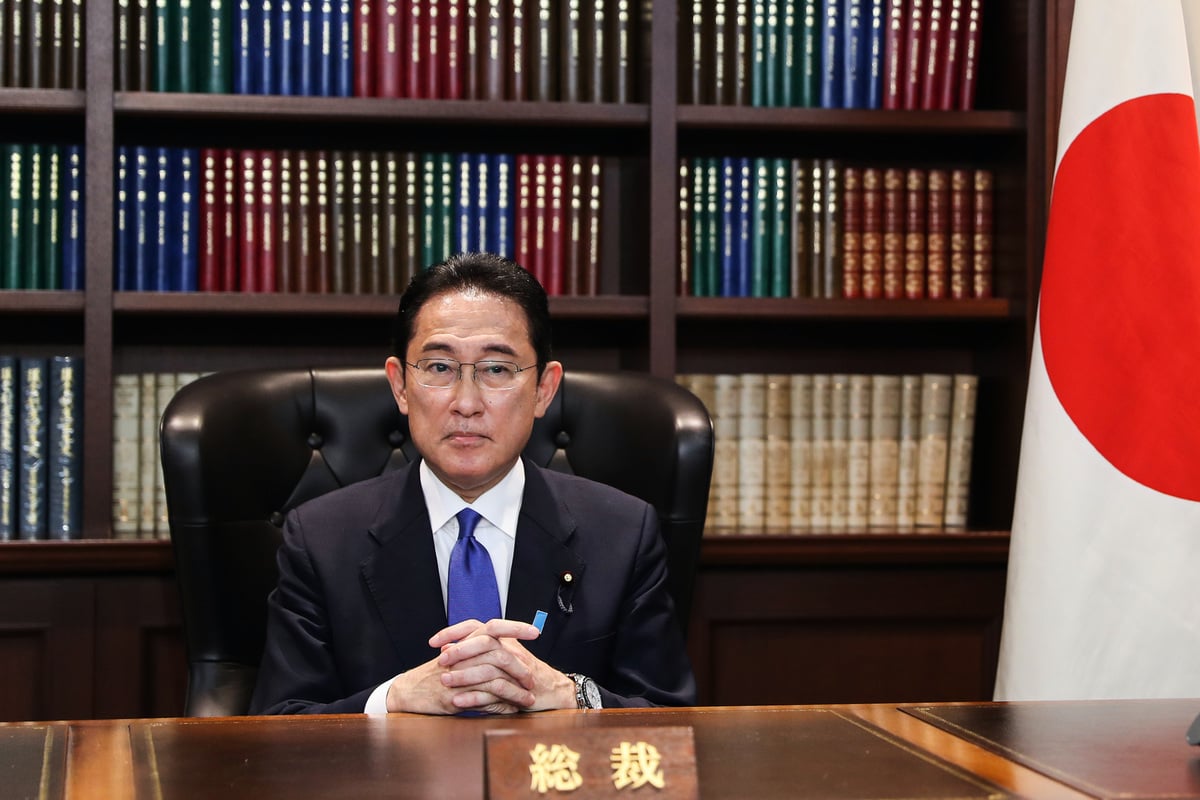 岸田文雄正式接替菅義偉成為了日本第100任首相。（Du Xiaoyi - Pool/Getty Images）