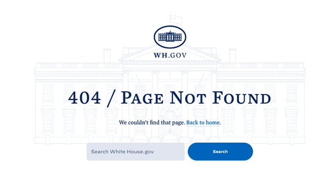 拜登撤下白宮網站的1776委員會網頁