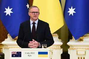澳總理訪問基輔 宣布禁止進口俄羅斯黃金