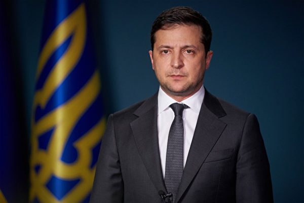 烏克蘭總統澤連斯基2022年3月8日表示，早已不要求讓烏克蘭加入北大西洋公約組織，資料照。（Handout/Ukrainian Presidential Press Service/AFP）