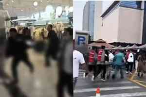 河南一對夫妻在超市被追斬 顧客四散躲避