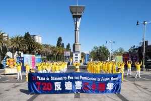 法輪功學員三藩市集會遊行 呼籲停止迫害
