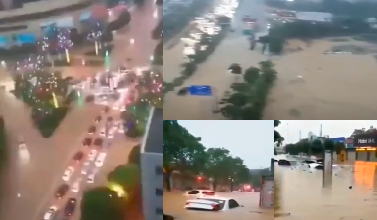 【現場影片】廣西多地爆發洪澇 街道成河
