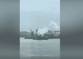 青島市北海造船廠起火 釀重大傷亡（影片）