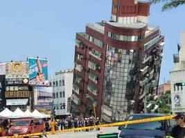 台灣強震後地表位移 花蓮被抬升45厘米