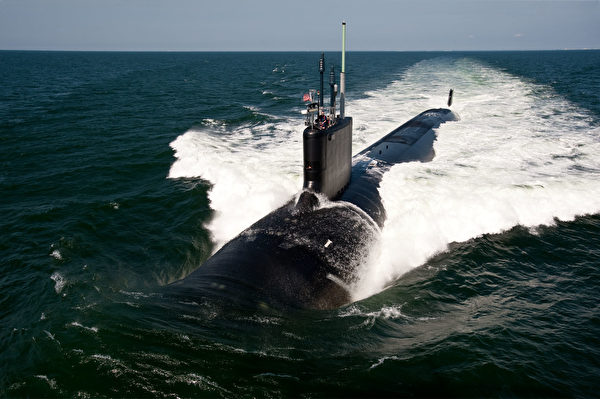 美國的維珍尼亞級核動力攻擊潛艇。（美國海軍）
