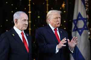 美伊談判之際 特朗普和以色列總理會面