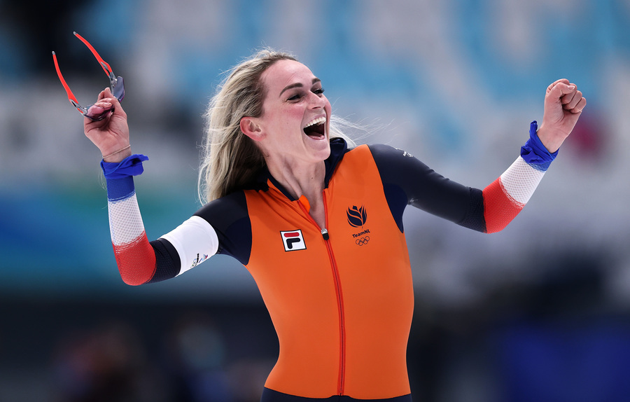荷蘭女將再破奧運紀錄 5000米速滑奪金