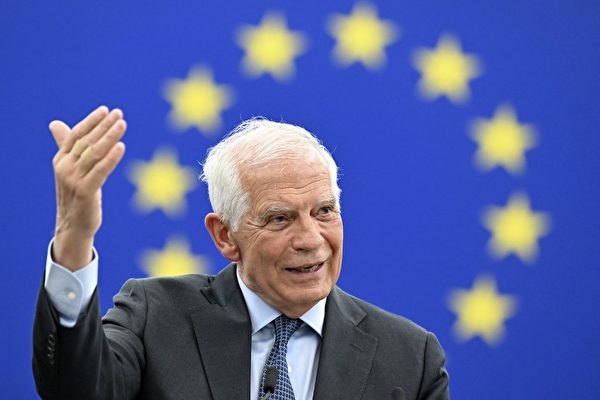 歐盟外交政策負責人博雷利(Josep Borrell)表示,歐洲必須非常關注台灣問題。圖為2023年4月18日,博雷利在法國史特拉斯堡舉行的歐洲議會全體會議上講話。(Frederick Florin/FP)