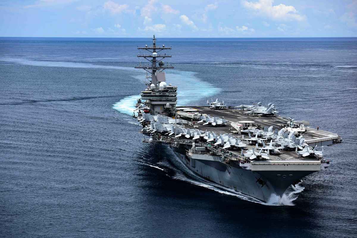 南韓軍方周三（2022年10月5日）表示，美國航空母艦羅納德·列根號航空母艦正在朝鮮半島附近重新部署。資料圖（U.S. Navy photo by Mass Communication Specialist 3rd Class Jason Tarleton）