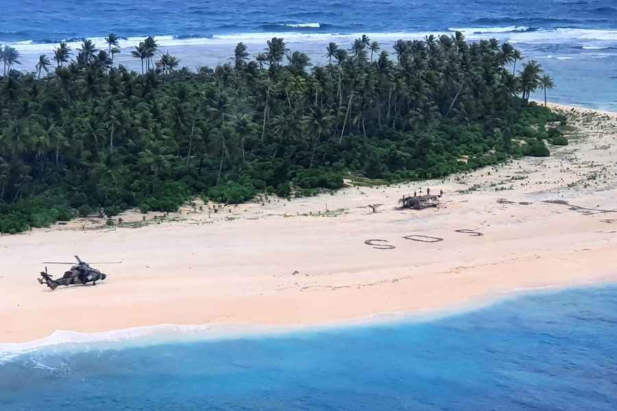 三船員意外滯留荒島 畫SOS成功引救援