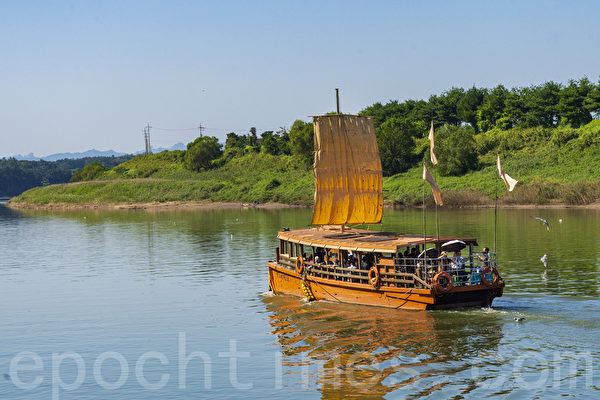 南韓坡州黃布帆船 再現遠古風華（多圖）