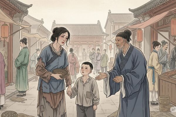 女婿奪產 乞丐母子攔車告官 青天大人巧計破案