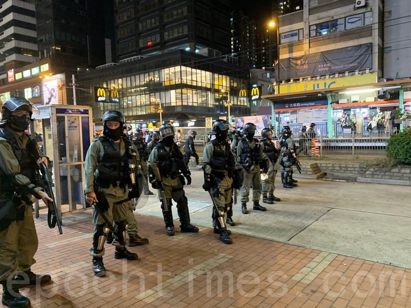 組圖：元朗事件屆滿三個月 警民再爆衝突