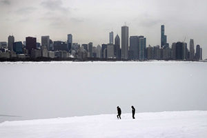 【組圖】芝加哥遇酷寒 美南數年來天氣最冷