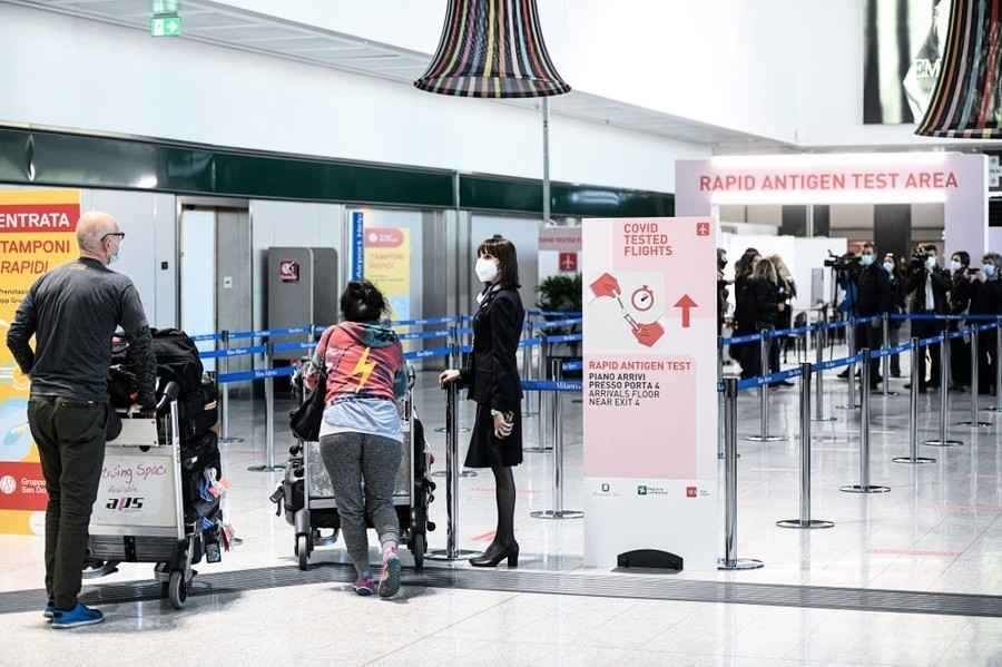 意大利宣布對中國入境旅客實施強制病毒檢測